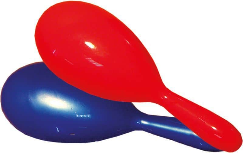 MARACAS EN PLASTIQUE (Paire en plastique 18 cm)