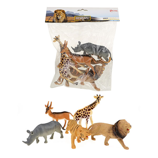 ANIMAUX DE LA JUNGLE (Sachet de 5 animaux)