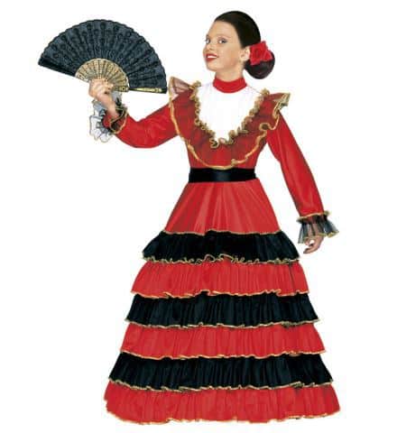 JEUNE FILLE ANDALOUSE (Robe, jupon, ceinture) Tailles enfants de 5 à 13 ans
