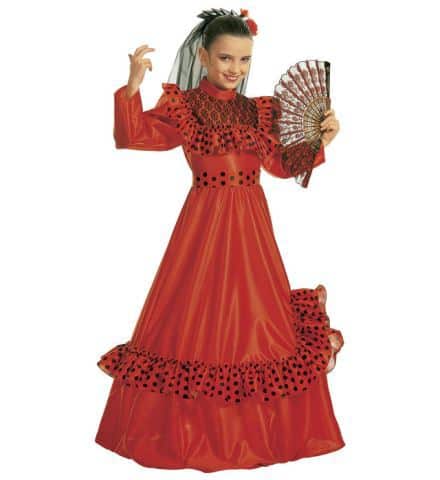ROBE DE JEUNE SEÑORITA (Robe, jupon, coiffe, voiles) Tailles enfants de 5 à 13 ans