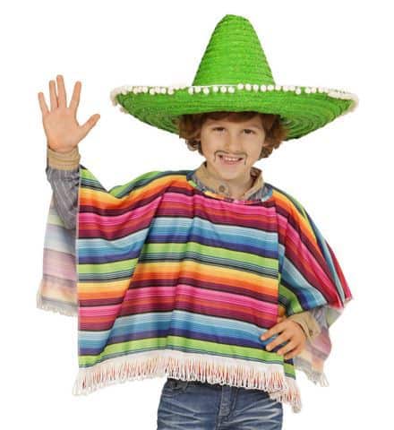 PONCHO JEUNE MEXICAIN (Tailles enfants - Démo vidéo)