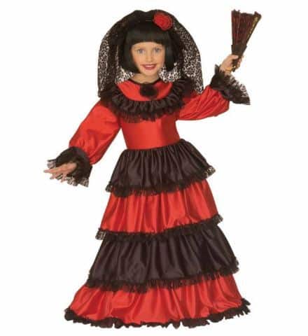 ROBE PETITE SEÑORITA (Robe, jupon, coiffe, dentelle) Tailles enfants de 3 à 5 ans