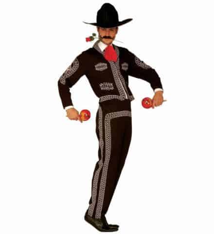 COSTUME DE MARIACHI (Costume, chapeau, cravate) Tailles adultes