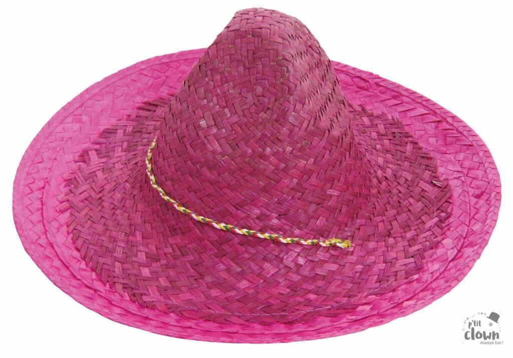 CHAPEAU MEXICAIN (Sombrero en paille 52 cm)