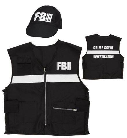 TENUE D'ENQUÊTEUR FBI (Veste et casquette)