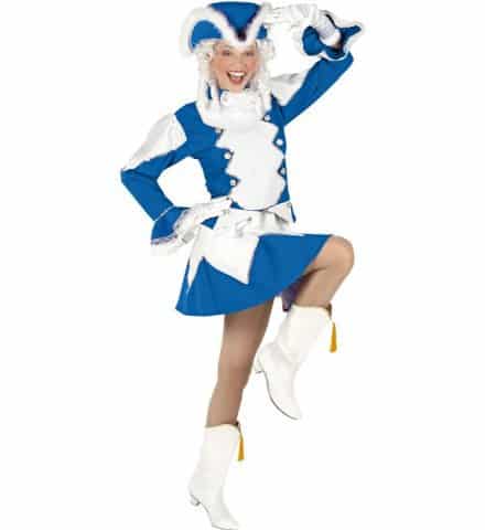 COSTUME MAJORETTE BLEU (Veste, jupe, jupon, chapeau) Surbottes - Tailles adultes
