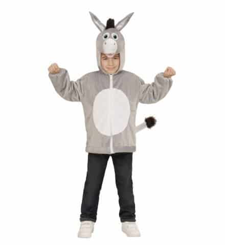 BLOUSON PETIT ÂNE POLAIRE (Veste polaire à capuche) Tailles enfants - Démo vidéo