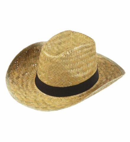 CHAPEAU TEXAN EN PAILLE
