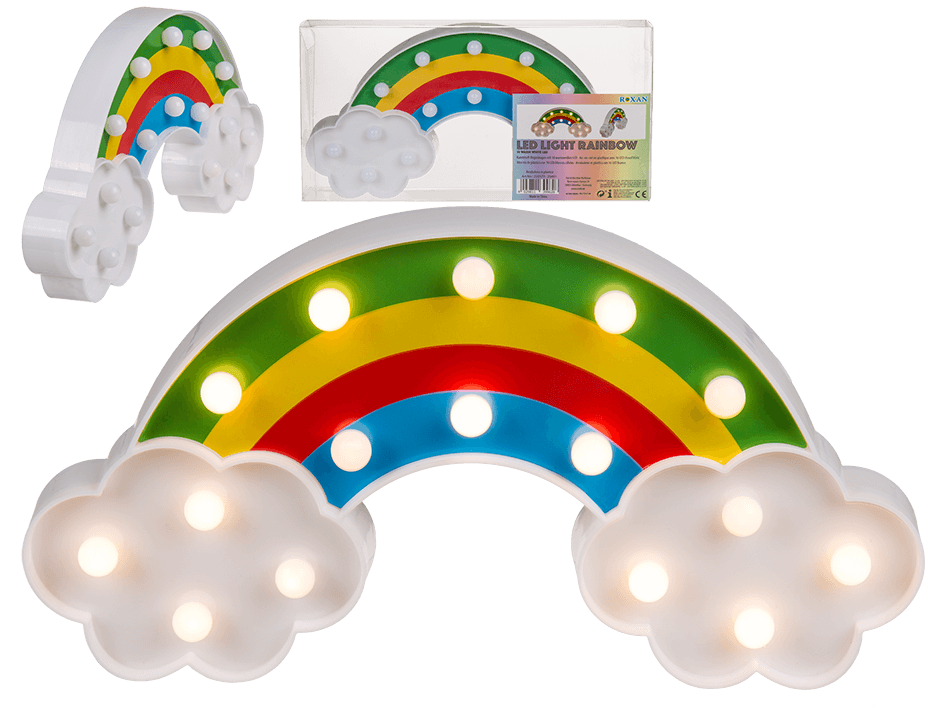 LAMPE ARC EN CIEL A LED (Lampe 30 x 15 cm à piles)