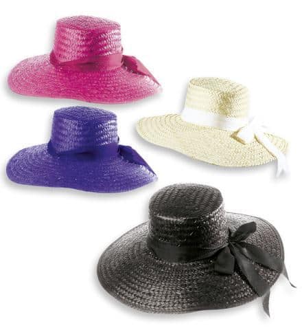 CHAPEAU MAYFAIR LADY (Chapeau en paille + ruban)