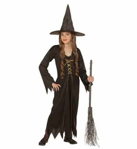 COSTUME PETITE SORCIÈRE (Ensemble robe et chapeau) Tailles enfants - Démo vidéo