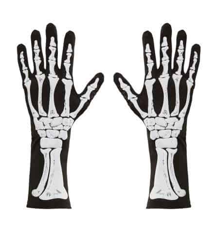 GANTS DE SQUELETTE (Dimension 35 cm)
