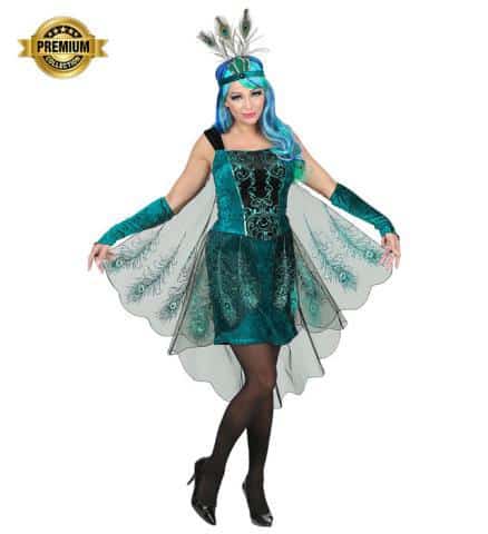 DÉGUISEMENT DE PAON (Robe, ailes, queue, bandeau) Tailles adultes - Démo vidéo