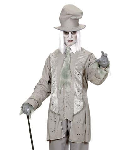 TENUE GENTLEMAN SPECTRE (Veste, chapeau, écharpe) Tailles adultes - Démo vidéo