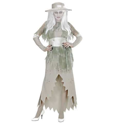 COSTUME LADY SPECTRE (Robe, chapeau, accessoires) Tailles adultes - Démo vidéo