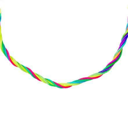 COLLIER MULTICOLORE (Collier 5 fils néon)