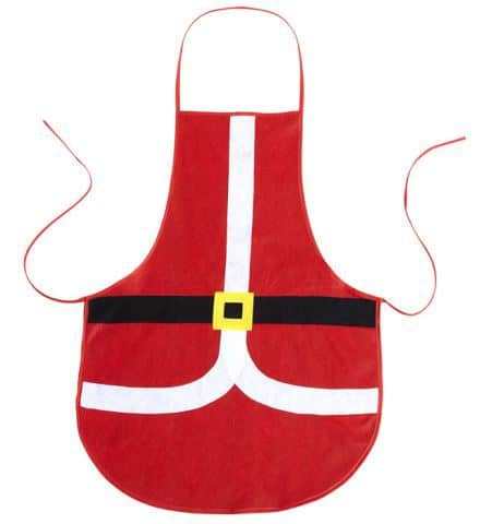 TABLIER DU PÈRE NOEL (Dimension 75 x 54 cm) Tailles adultes - Démo vidéo
