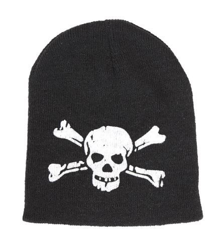 BONNET NOIR DE PIRATE (Crane et os en croix)