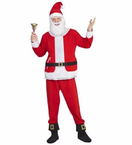COSTUME DU PÈRE NOEL (Ventre doublé + accessoires) Tailles adultes - Démo vidéo