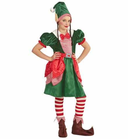 ASSISTANTE DU PÈRE NOEL (Robe-bonnet-oreilles-nattes) Tailles enfants - Démo vidéo