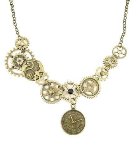 COLLIER STREAMPUNK (Pendentif avec montre)
