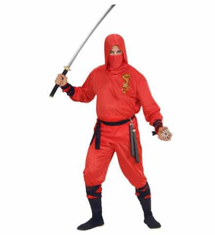DRAGON NINJA ROUGE (Costume et accessoires) Tailles adultes - Démo vidéo