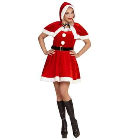 TENUE MÈRE NOEL VELOURS (Robe, ceinture, capuchon) Tailles adultes - Démo vidéo