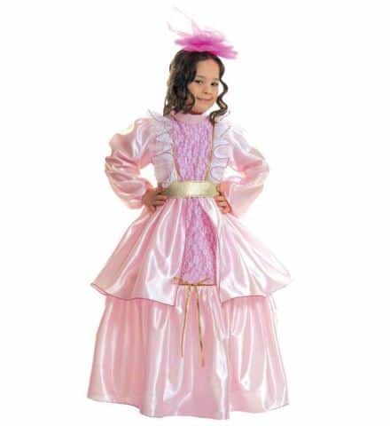 DÉGUISEMENT LADY ROSE (Pack 4 robes - 2 tailles) Tailles enfants de 3 à 5 ans