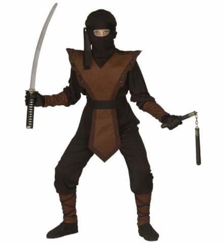 COSTUME JEUNE NINJA (Carapace-masque-bandeau) Tailles enfants de 5 à 13 ans