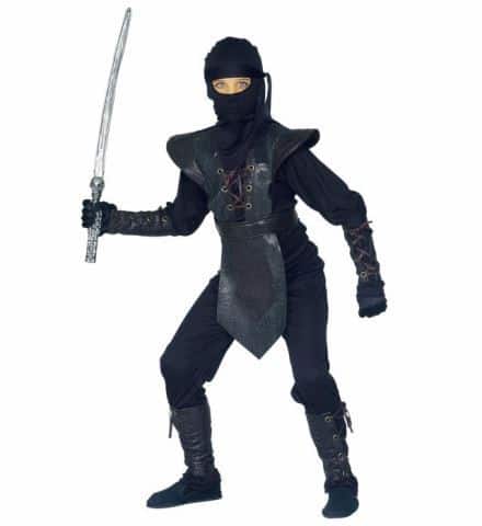 PETIT MAÎTRE NINJA (Costume et accessoires) Tailles enfants de 5 à 13 ans