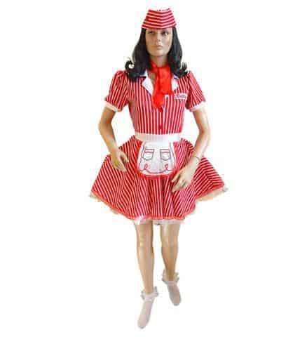 ROBE SERVEUSE ANNÉES 50 (Jupon, tablier, chapeau ) Tailles adultes - Démo vidéo