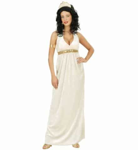 ROBE DÉESSE GRECQUE (Robe en velours et tiare) Tailles adultes