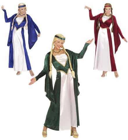 REINE DE LA RENAISSANCE (Robe velours - 3 coloris) Tailles adultes - Démo vidéo