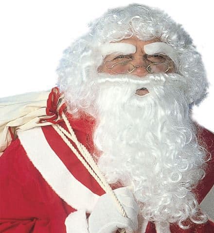 PERRUQUE DU PÈRE NOEL (Barbe, moustache, sourcils) Perruque en boite