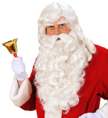 PERRUQUE DU PÈRE NOEL (Barbe, moustache, sourcils) Perruque en boite