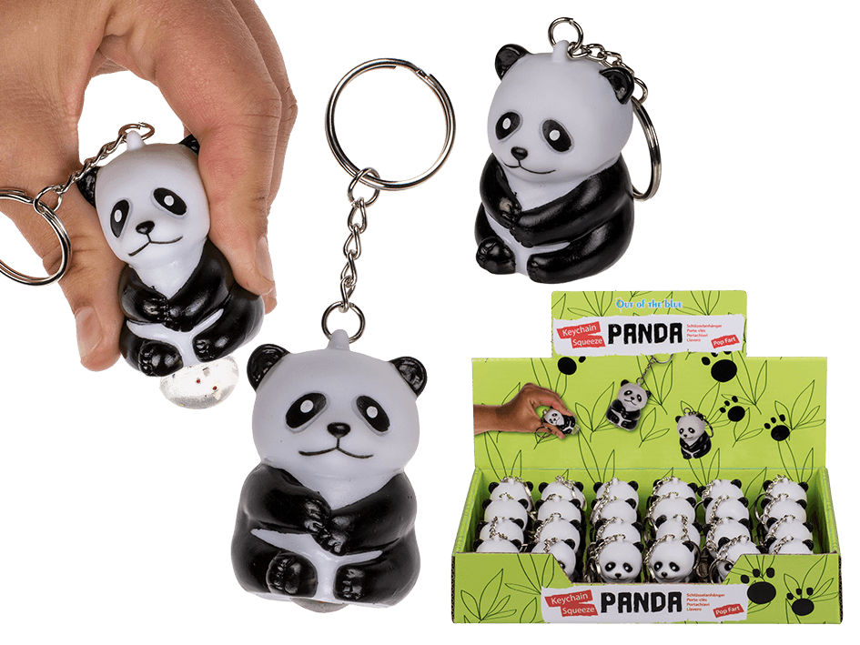 PORTE CLÉS PETIT PANDA (Fonction caca paillettes)