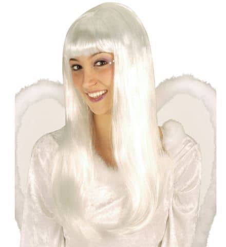 PERRUQUE BLANCHE D'ANGE (Perruque longue en sachet)