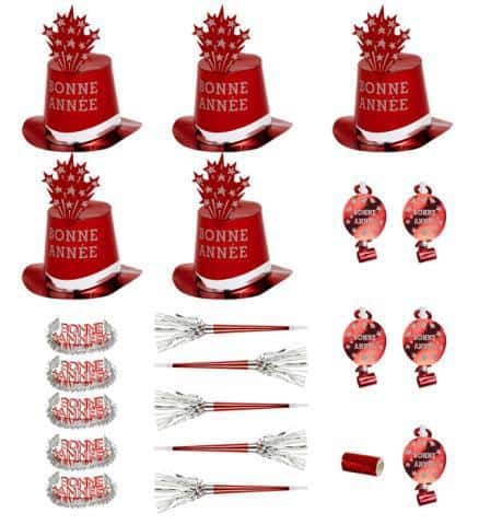 KIT PARTY BONNE ANNÉE (Pack pour 10 personnes)