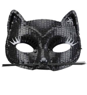 LOUP CHAT A PAILLETTES (Paillettes noires) – Image 2