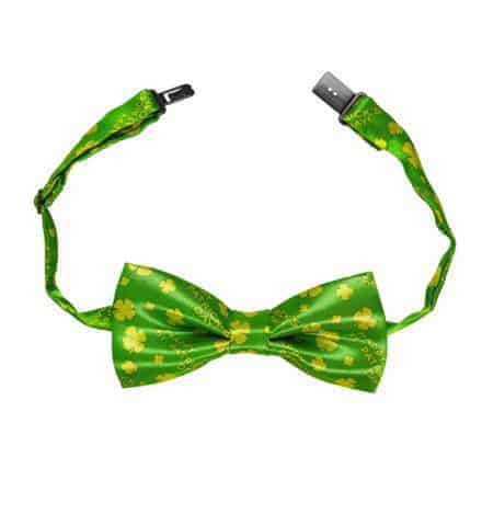 NOEUD PAPILLON ST PATRICK (Ajustable en satin)