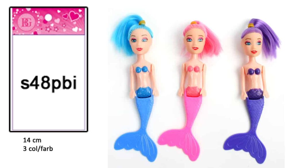 PETITES POUPÉES SIRÈNES (Dimension 14 cm - 3 coloris)