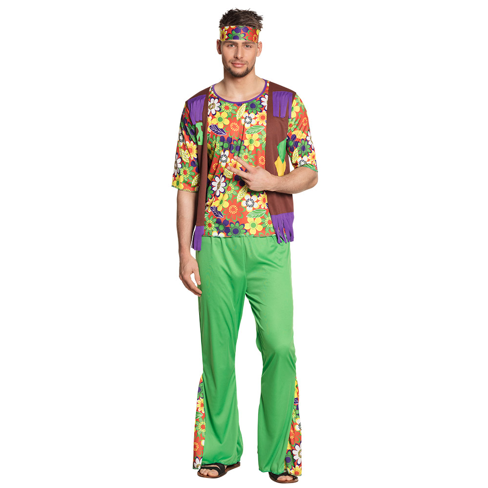 TENUE D'HOMME HIPPIE (Taille unique adulte M/L)