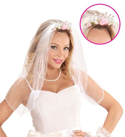 VOILE DE LA MARIÉE (Diadème avec roses)