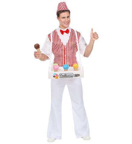 VENDEUR DE GLACE VINTAGE (Chemise, gilet, accessoires) Tailles adultes - Démo vidéo