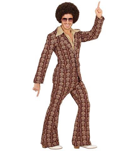 HOMME GROOVY ANNÉES 70 (Motifs old school vintage) Tailles adultes - Démo vidéo