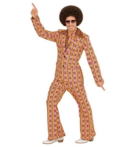 HOMME GROOVY ANNÉES 70 (Motifs disco et vintage) Tailles adultes - Démo vidéo