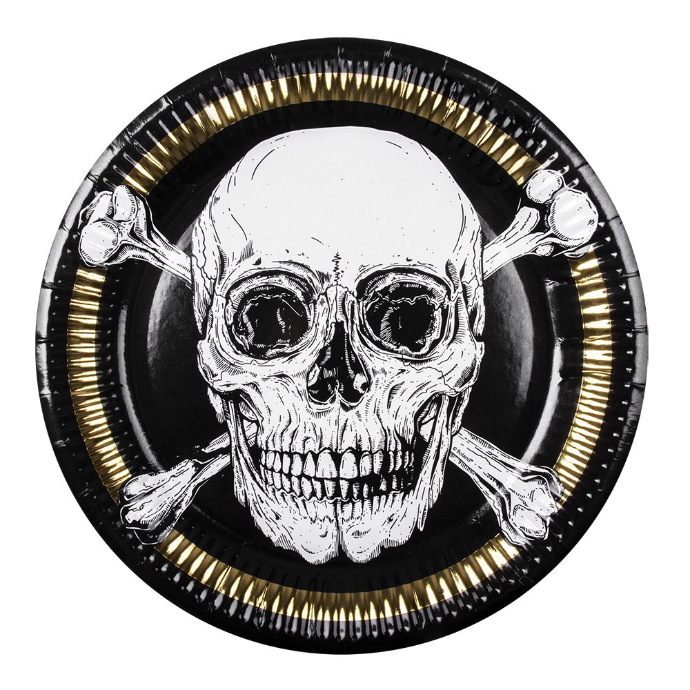 SET D'ASSIETTES PIRATES (Pack de 10 assiettes 23 cm)