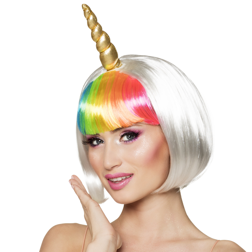 PERRUQUE LICORNE FLUO (Modèle Moonlight)
