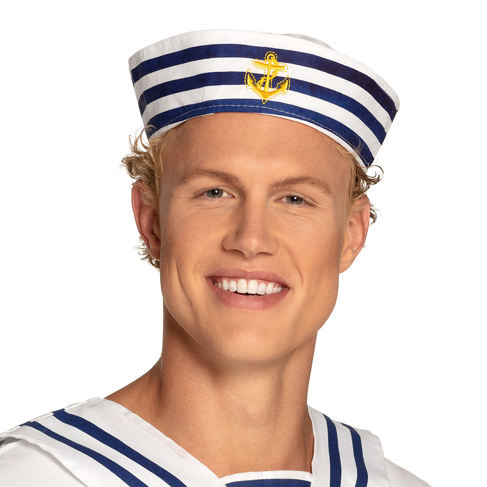 BOB RAYÉ DE MARIN (Chapeau avec ancre)
