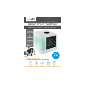 MINI RAFRAÎCHISSEUR D'AIR (Port usb - 3 vitesses) Changement de couleurs – Image 4